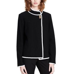 Calvin Klein Collection Short Boiled Wool Jacket